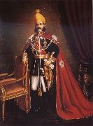 Maujdar Khan Hyderabad Nawab Sir Mahbub Ali Khan Bahadur Fateh Jung of Hyderabad and Berar USA oil painting artist